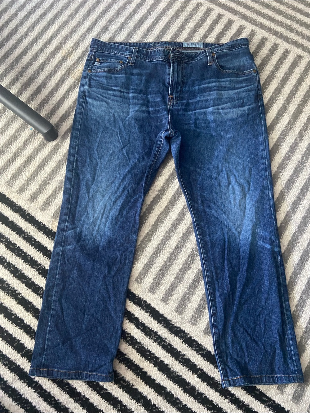 Ag Adriano Goldschmied Men's Indigo Straight-Leg Jeans